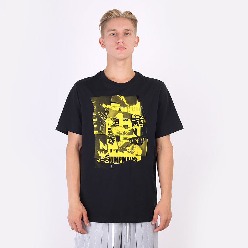 мужская черная футболка Jordan Jumpman Flight Short-Sleeve T-Shirt DA9879-011 - цена, описание, фото 3